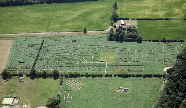 York Maze from the air 2010