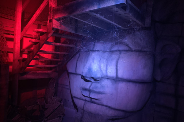 Necropolis entry sculpture