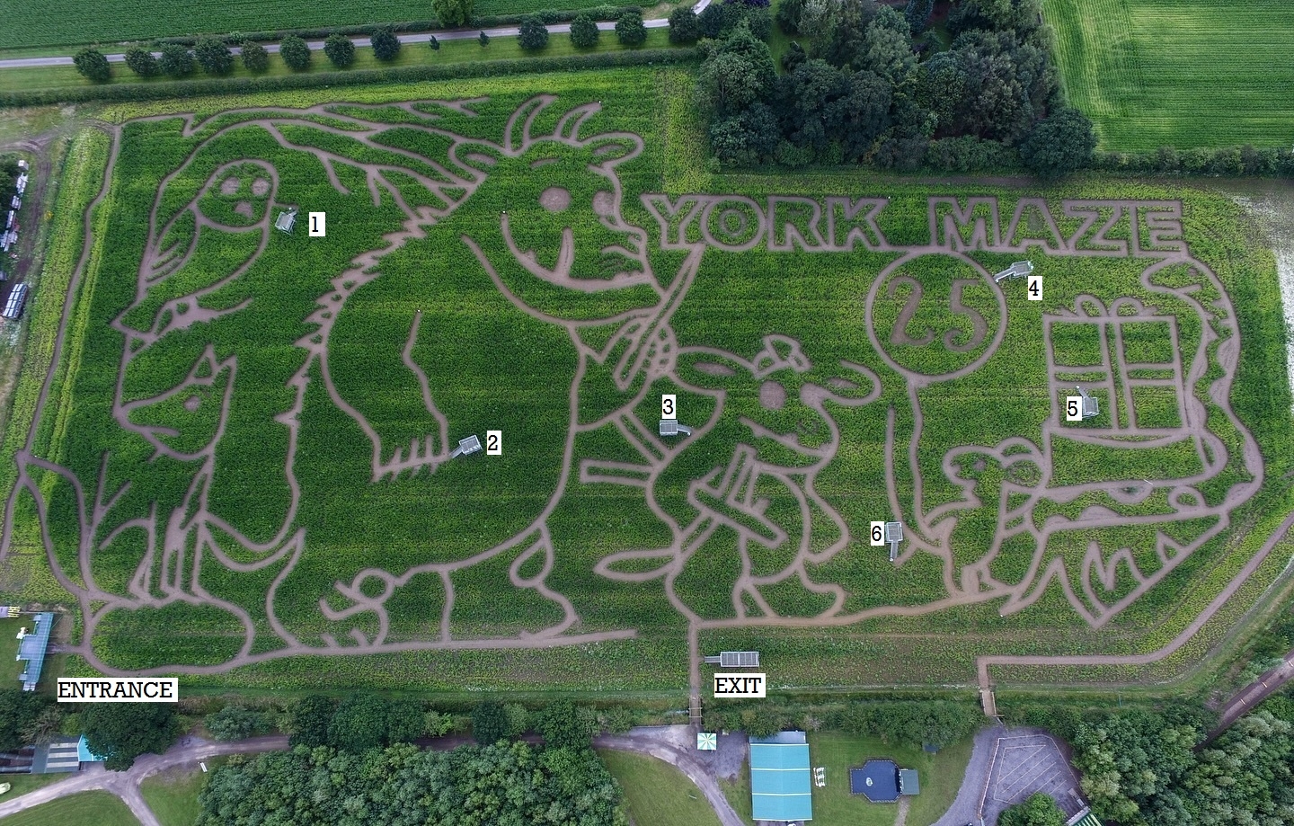 Gruffalo Aerial Map Marked Up