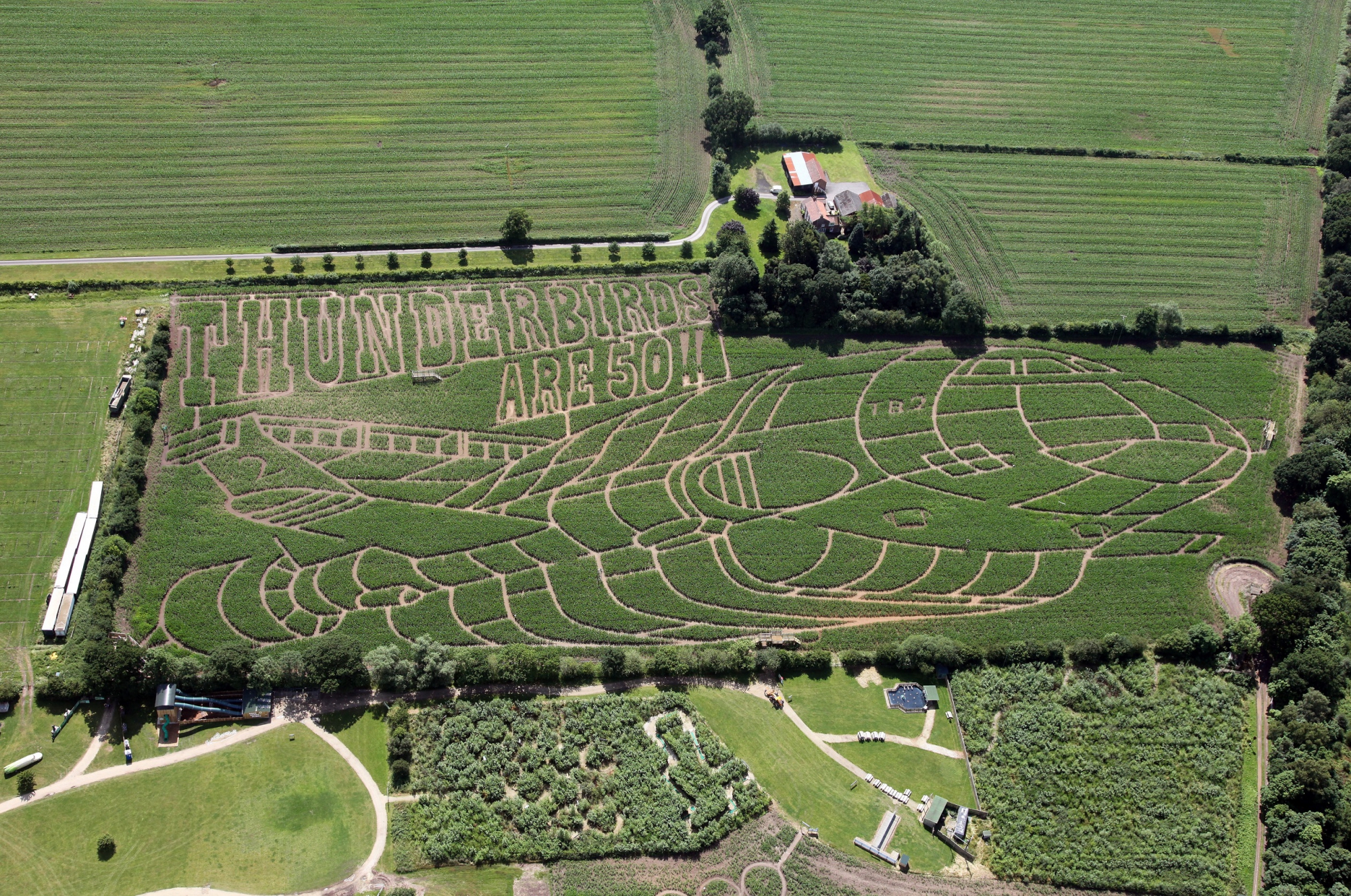 York Maze Thunderbirds aerial press